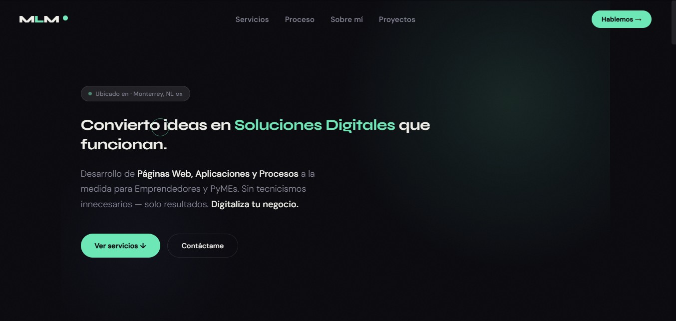 Página de Oferta de Servicios